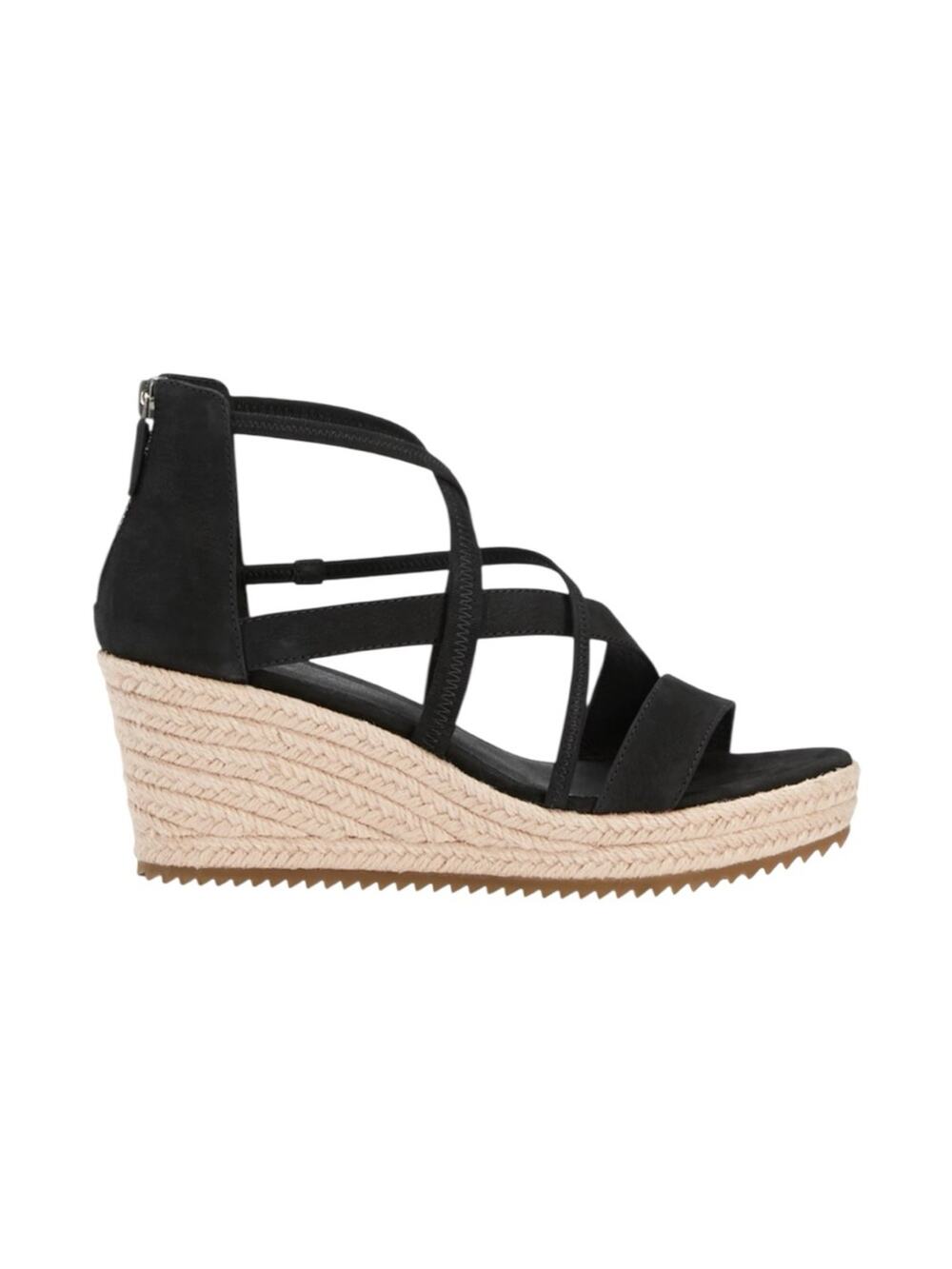 Eileen Fisher Wanda Tumbled Nubuck Wedge Espadrille